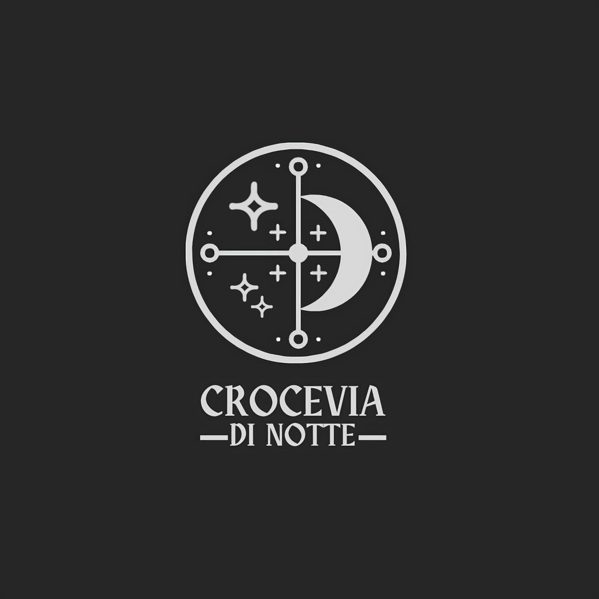 logo crocevia di notte